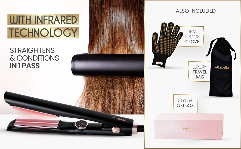 Compact Hair Straightener with Infrared Technology 4