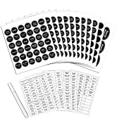 SWOMMOLY 771 Printed Spice Jar Labels with Extra Write-on Labels, Pantry Stickers and Chalk Marke...