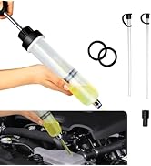 Eratus 1 PC Portable Car Manual Injector Oil Pump with 17.1" Hose, 200CC No Leak No Spill Power S...