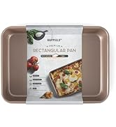 HAPPIELS Non-Toxic Nonstick 9x13in Baking Pan for Oven | Extra Thick Cake Brownie Pan 13x9 inches