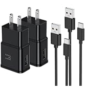 Samsung Fast Charger, 2 Pack Android Phone Charger, Type C Wall Plug with 6FT Cable, USB C Charge...
