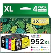 E-Z Ink 952XL Ink Cartridges Combo Pack 4 Pack Compatible for HP 952 XL 952XL Ink Cartridge Lates...