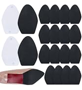PH PandaHall 10 Pairs Suede Heel Pads for Shoes Self-Adhesive Non Slip Shoe Pads 3.2"x5" Grey Hig...