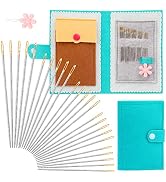 27 Pcs Sewing Needles, Hand Sewing Needles, Embroidery Needles for Hand Sewing with Threader, 5 D...