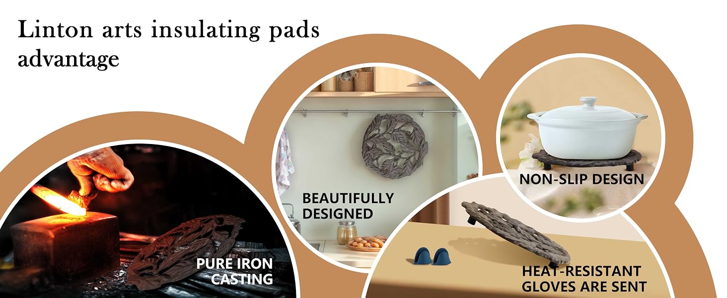 metal trivets for hot dishes
