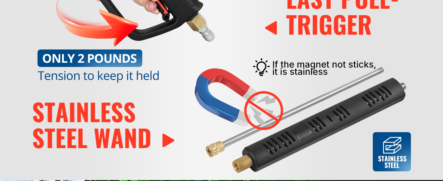 pressure washer gun and wand