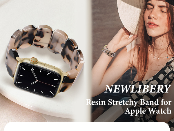 Resin Stretchy Apple Watch Bands Women