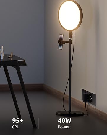 ring light with stand and phone holder