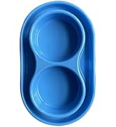 PetLike Ants Away Double Cat Dog Pet Water and Food Bowls,6cups /48oz Cat Dog Feeding Bowl Pet Fo...