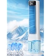 Uthfy 41 Inch Portable Air Conditioners, Cooling Fans that Blow Cold Air with 24H Timer, 4 Modes ...