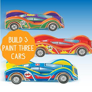 cars, wooden, craft, paint, build, creativity, activity, fun, craft, arts and crafts