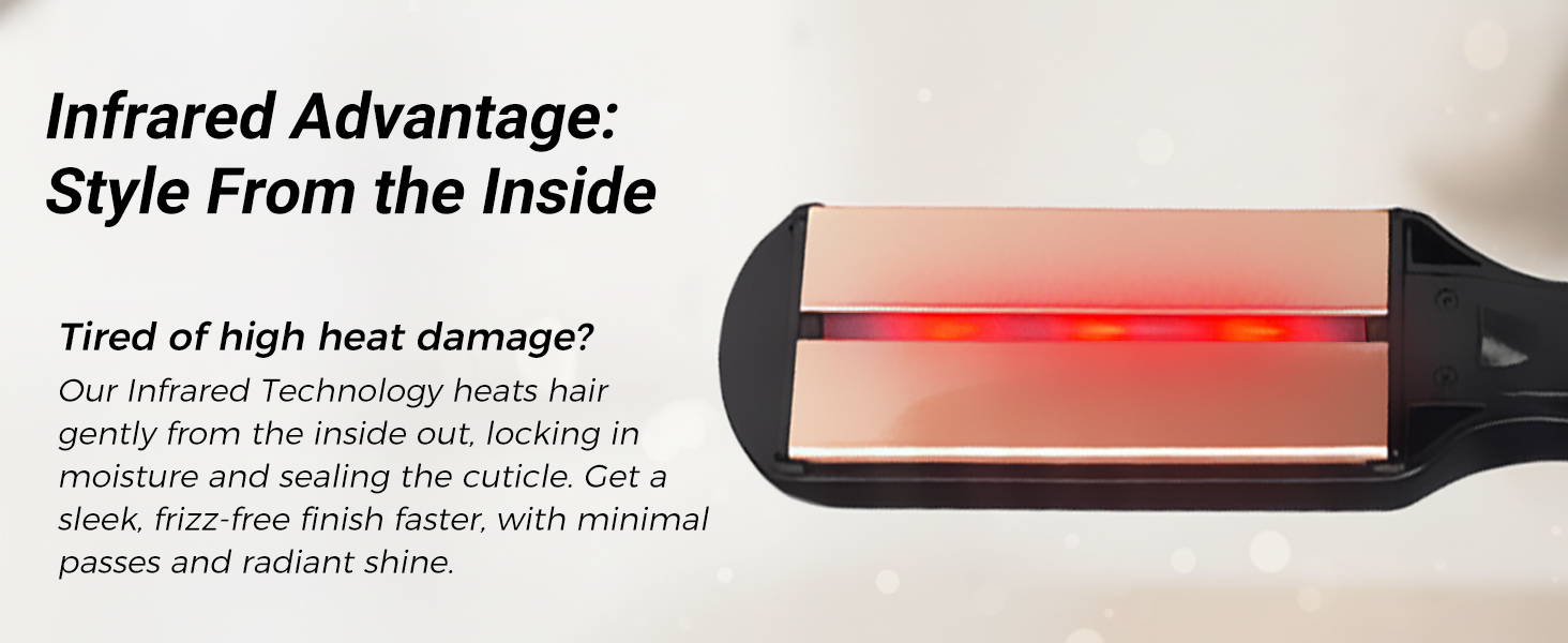 wide hair straightener