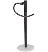 AGKXHDEC Modern Hand Towel Holder Stand, Freestanding Design with Marble Base,Good Decorating and...
