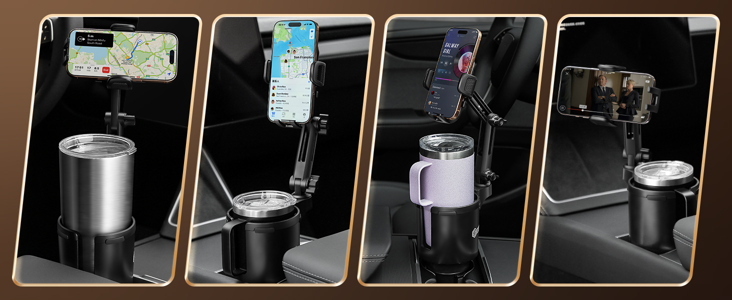 cup holder car phone mount