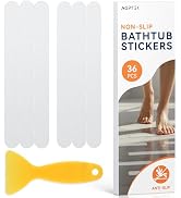 AGPTEK 36PCS Bathtub Non Slip Stickers, Anti-Slip Shower Strips with Strong Adhesive for Bath Tub...