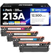 213A Toner Cartridge 4 Pack with Chip Compatible for HP 213A 213X W2130X W2130A Replacement for H...
