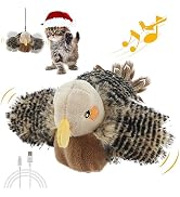 Gigwi Interactive Cat Toys for Indoor Cats, Rechargeable Motion Activated Cat Toy, Automatic Flap...