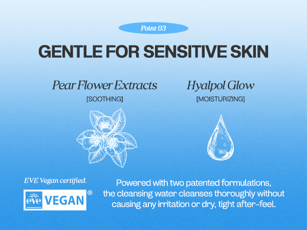 gentle for sensitive skin