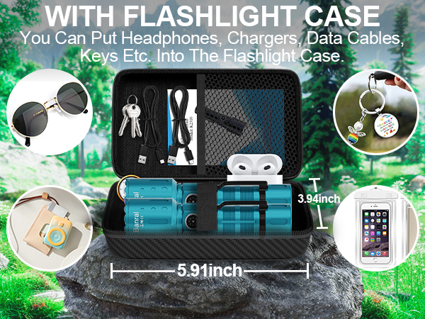 WITH FLASHLIGHT CASE