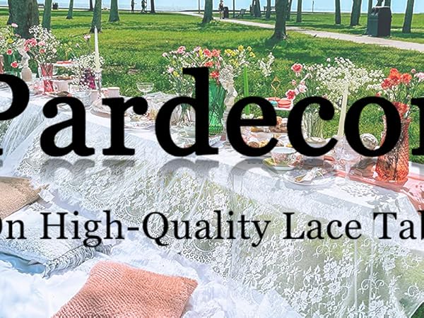 LACE TABLECLOTH BANNER