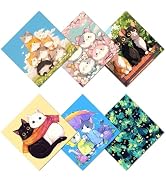 CREATCABIN 6 Packs Cat Glasses Cleaning Cloth Microfiber Cloth Soft Multicolor Sunglasses Cleaner...