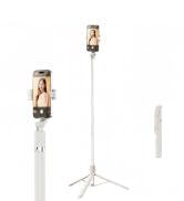 Briteroh Selfie Stick Tripod 1.7M, Extendable Selfie Pole with Removable Fill Light & Bluetooth R...