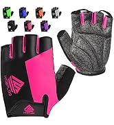 HTZPLOO Bike Gloves Cycling Gloves Biking Gloves Half Finger Bicycle Gloves for Men Women with An...