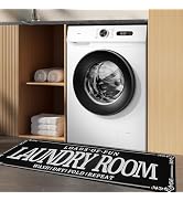 ZHLHPER Laundry Room Rug 20"x 59" Non-Slip Rubberback Laundry Rug Machine Washable Laundry Mat Fa...