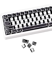 JMTCtech 137 PBT Keycaps, White and Black Keycap Sets, MXD Technology (Anti Sink, Anti Scratch, A...