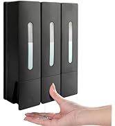 MEKOTRIN Shampoo Conditioner Dispenser 3 Chamber Wall Mounted Shower Soap Dispenser 400ml Shower ...