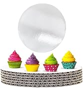 Cake Boards 10 Inch Round, White, Food-Graded, 3 MM Thickness Waterproof & Oil-Proof, Disposable ...