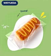 WEIYUEDA 6x9IN Self Sealing Cellophane Bags 100 Count, 2.76Mil Thick Clear OPP Bags for Candy, Sn...