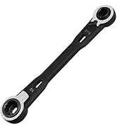 GOLD DEER 4-in-1 Reversible Ratcheting Box Wrench Set SAE 5/16" 3/8" 7/16" 1/2" Double Box End Wr...