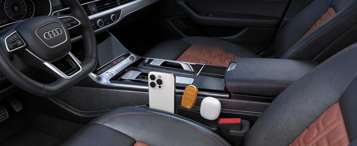 Fill gaps to prevent items from falling off