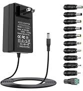 24V AC adapter 3A 2A 1A all compatible DC24V power supply with 11 changeable plug tips AC to DC 2...
