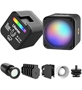 ULANZI L3 RGB LED Video Light, Magnetic Camera Lighting Kit 2700K-7000K Mini Cube COB Light Dimma...