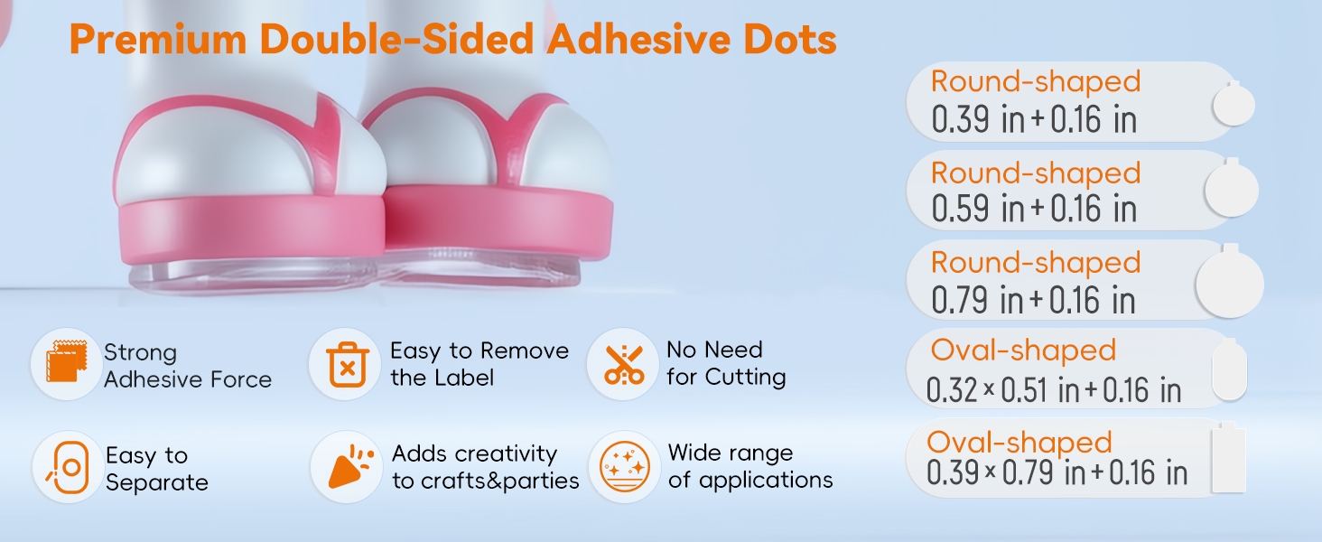 Different adhesive specifications and shapes meet various needs