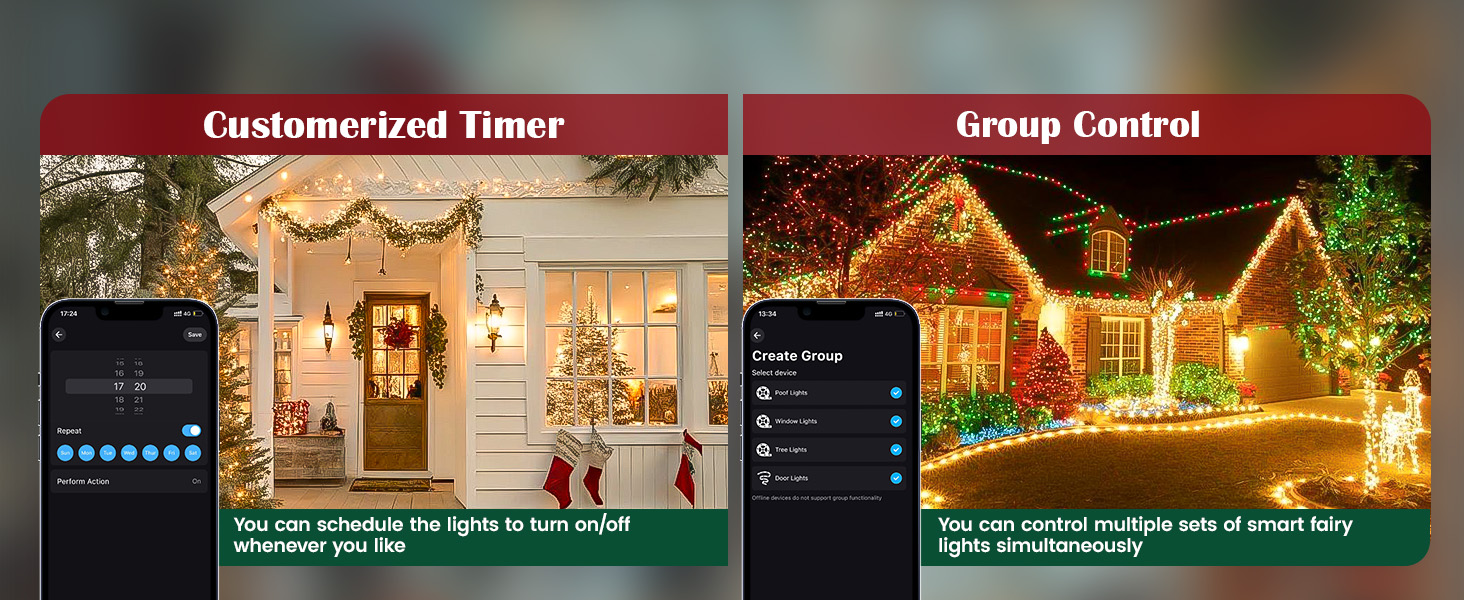 customerized timer;group control