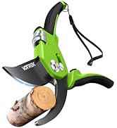 VOTREK Pruning Shears for Gardening - 8.5" Garden Clippers with SK5 Blade, Stepless Adjustable Ha...