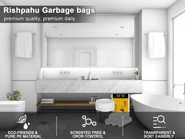 bathroom trash bag