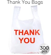 Choice Marts Grocery Plastic Bags White (11"x6"x21") Store Bags 300 Count