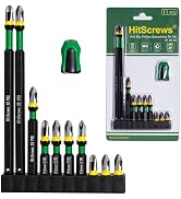 11PCS PH1 PH2 PH3 Mixed Anti Slip Screwdriver Bits Set,New 360° Laser Etched Magnetic Phillips Im...