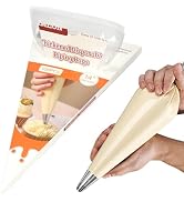 GEMLON Disposable Piping Bags – 14 Inch Clear Pastry Bags (100PCS) for Cake & Cookie Decorating, ...