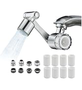 YYKBZ Water Filter For Sink Faucet Extender,1080° Swivel Aerator,2 Modes Spray Sink Water Filter,...