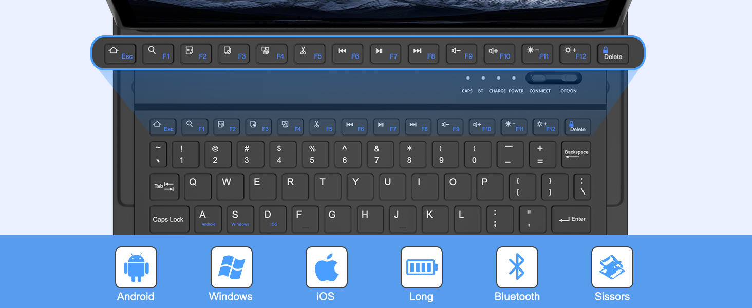 galaxy tab a9+/A11+ 11 inch case with keyboard