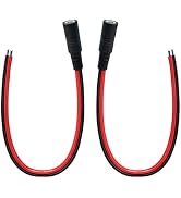 IMIYORE 0.8FT 5.5mmx2.1mm 14AWG Pigtail Cable Female Repair Cable DC 5521 Connector for CCTV Surv...