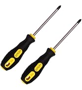 Sipery 2 Pack Phillips Screwdriver - 4 Inch Shaft, Cross-head 6mm PH2 Magnetic Extended Screwdriv...