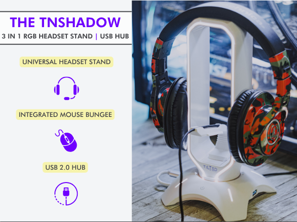 rgb headset stand