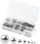 490Pcs Bearing Steel Balls Assortment,3/32"1/8"5/32"3/16"7/32"1/4"3/8"1/2" | 2.381mm,3.175mm,3.96...