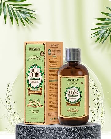 Natural Oil Pulling, Neem & Mint Freshness, Plant-based Rinse, Fresh Breath, Chemical-free Mouthwash
